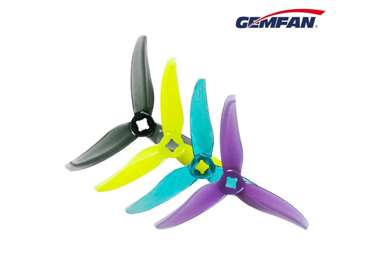 Gemfan Hurricane 3520-3 PC Durable 1.5mm&M5 (Adapter) - Clear Gray - (2CCW+2CW)
