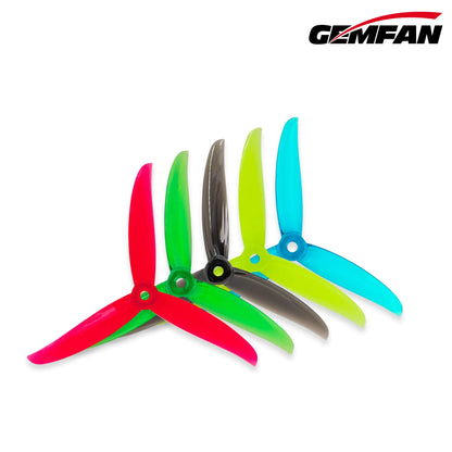 Gemfan Vannystyle 5136-3 PC Durable - Translucent Blue - (2CCW+2CW)