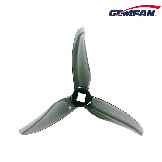 Gemfan Hurricane 3520-3 PC Durable 1.5mm&M5 (Adapter) - Clear Gray - (2CCW+2CW)