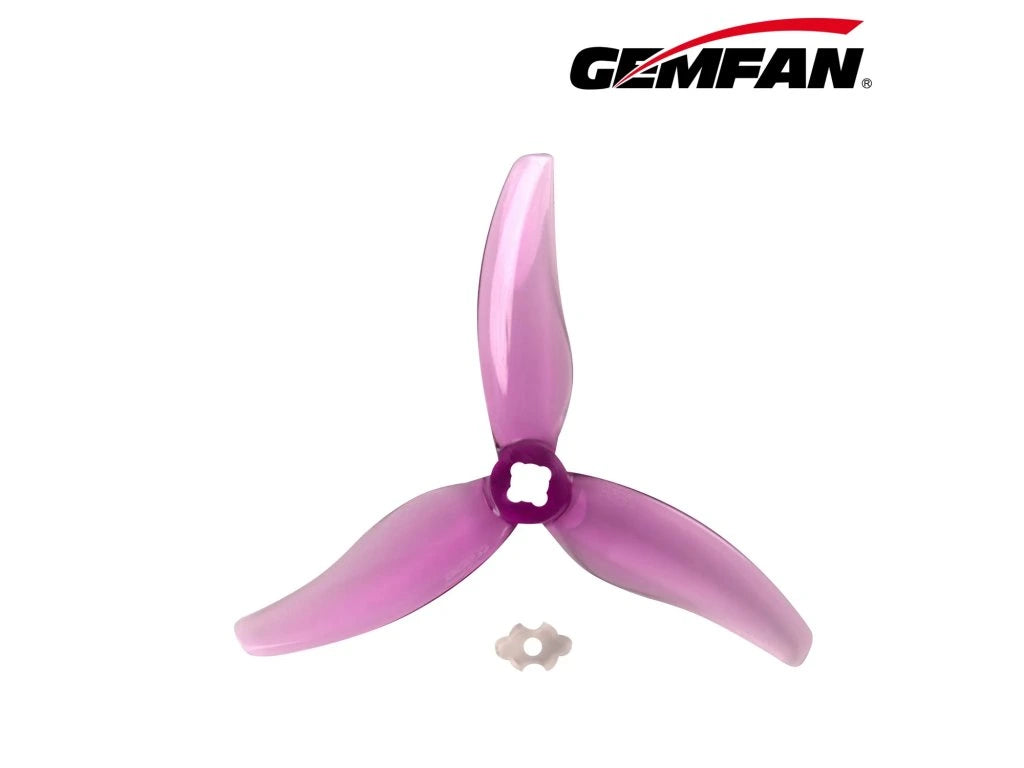 Gemfan Hurricane 3630-3 PC 1.5mm&M5 (Adapter) - Clear Purple