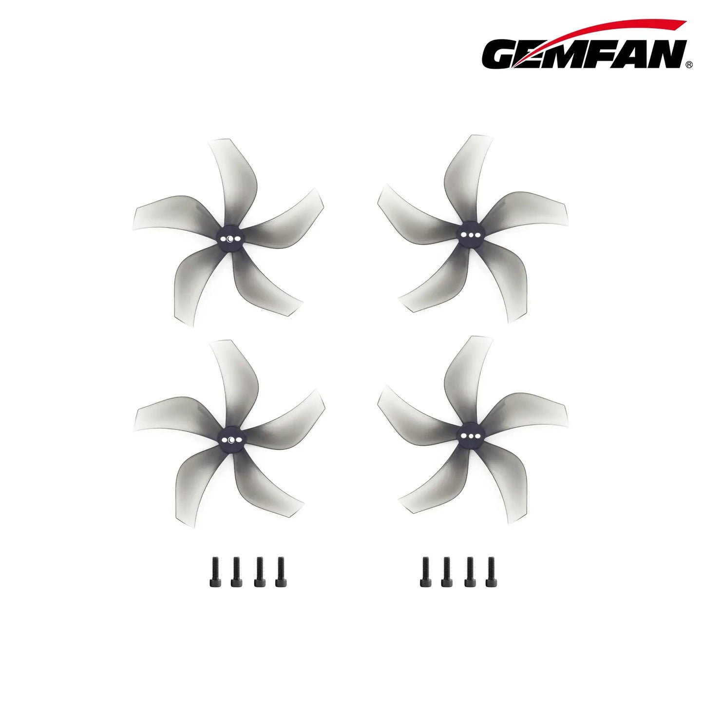 Gemfan Ducted 2925-5 PC 2mm - Clear Gray - (2CCW+2CW)