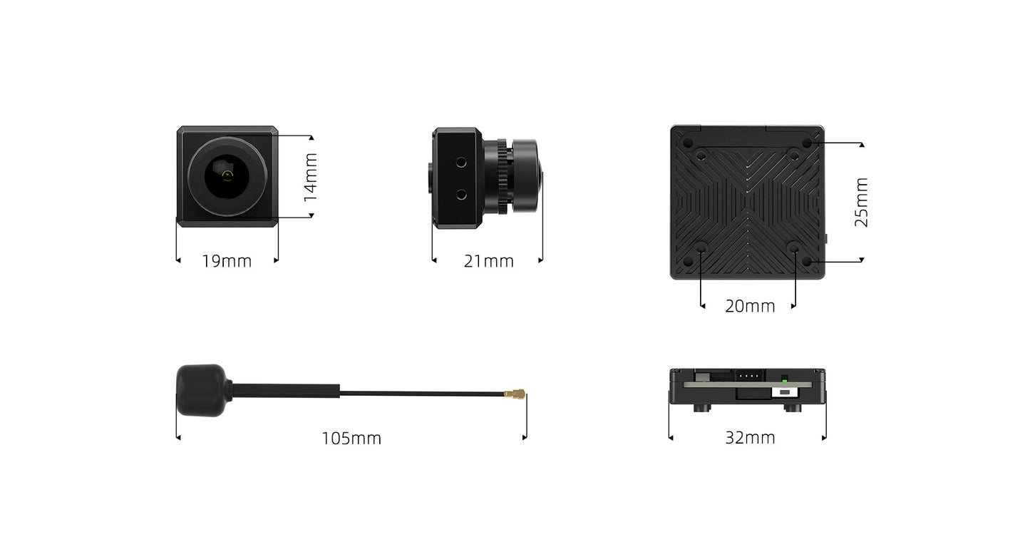 FPV Camera Walksnail Avatar HD Kit V2 (Dual antennas)