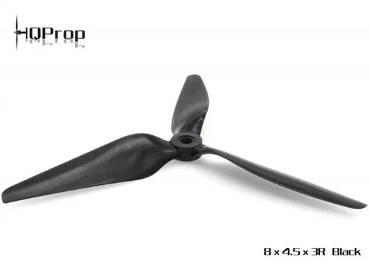 HQProp MacroQuad 8X4.5X3R 3-blade 8" Black (1CW)