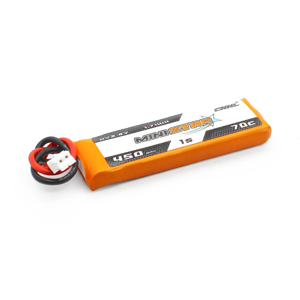 CNHL MiniStar HV Lipo 1S 3.8V 450mAh 70C PH2.0 (4pcs)