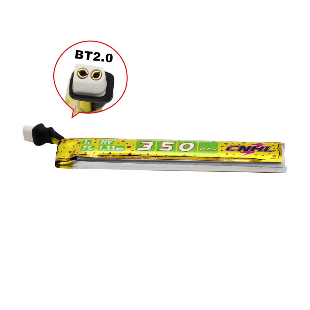 CNHL Pizza Series Lipo 1S 3.8V 350mAh 75C BT2.0 (5pcs)