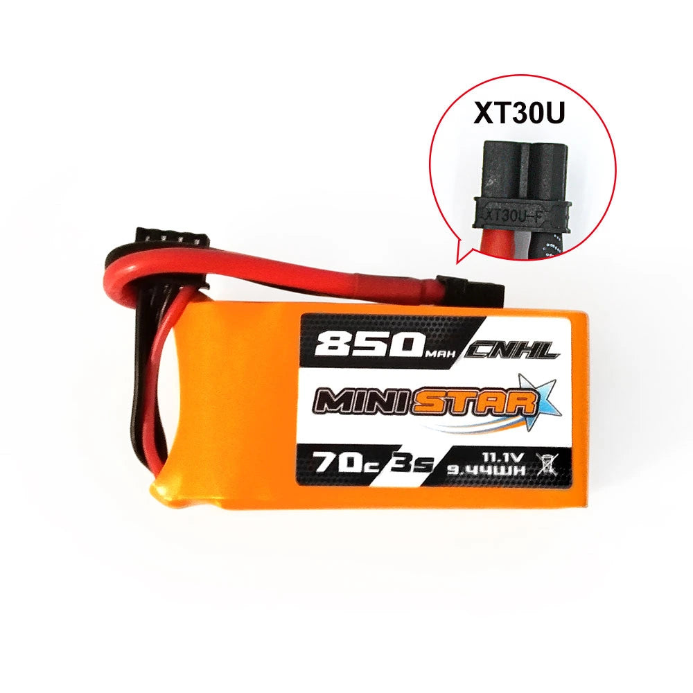 CNHL MiniStar Lipo 3S 11.1V 850mAh 70C XT30U