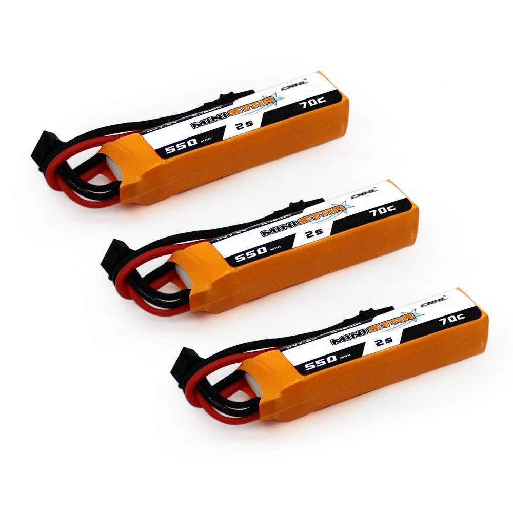 CNHL MiniStar HV Lipo 2S 7.6V 550mAh 70C XT30U (3pcs)