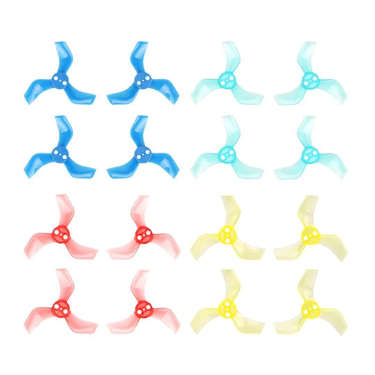 BETAFPV 40mm 3-Blade Propellers 1.5mm Shaft Multicolor (16pcs)