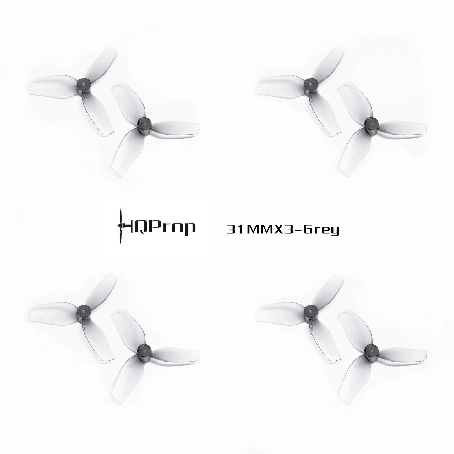HQProp Ultralight Whoop 31MMX3 3-blade 0.8mm Grey (2CCW+2CW)