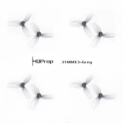 HQProp Ultralight Whoop 31MMX3 3-blade 0.8mm Grey (2CCW+2CW)