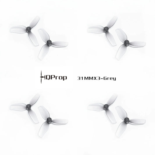 HQProp Ultralight Whoop 31MMX3 3-blade 0.8mm Grey (2CCW+2CW)