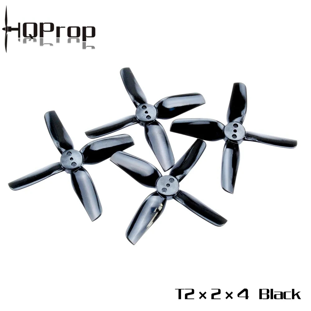 HQProp Durable T2X2X4 4-blade 2 inch Black (2CCW+2CW)