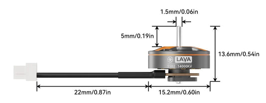 BetaFPV LAVA 1102 14000KV Brushless 1pcs