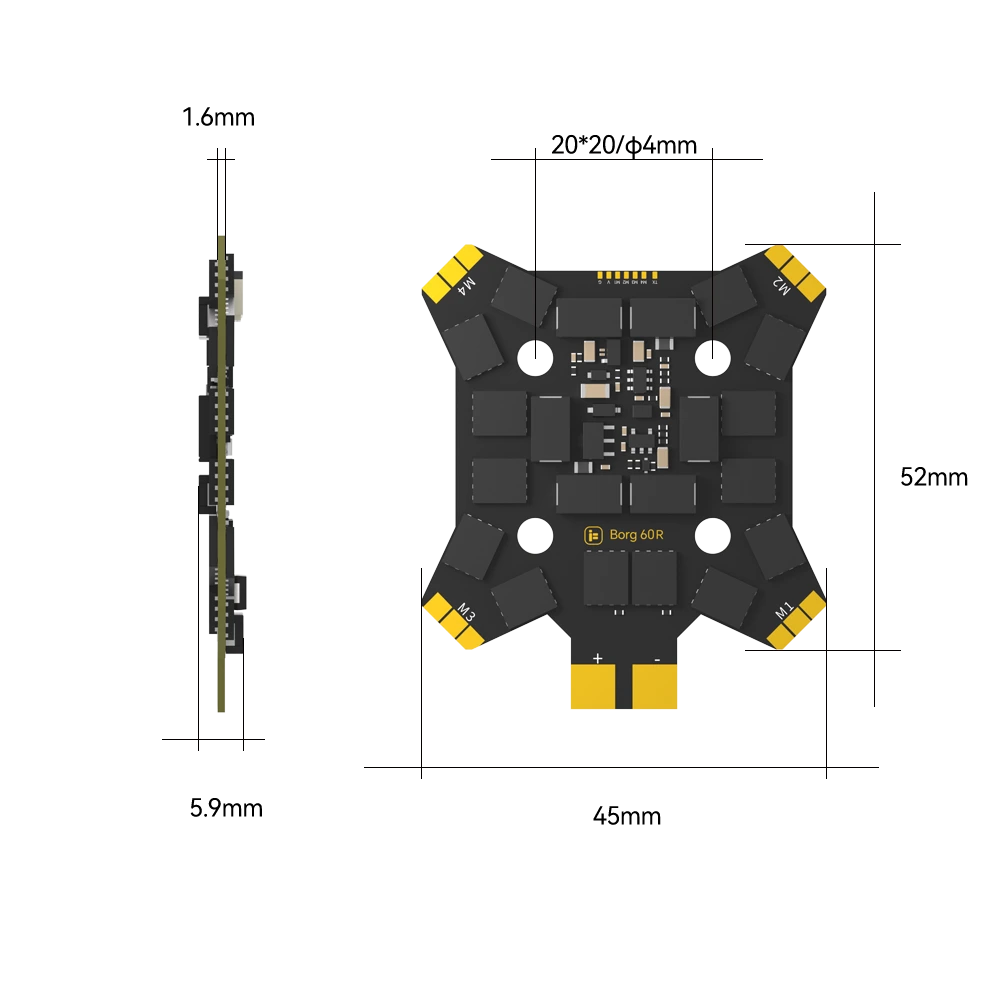 iFlight Borg 5S RX Stack (Borg 60R ESC)