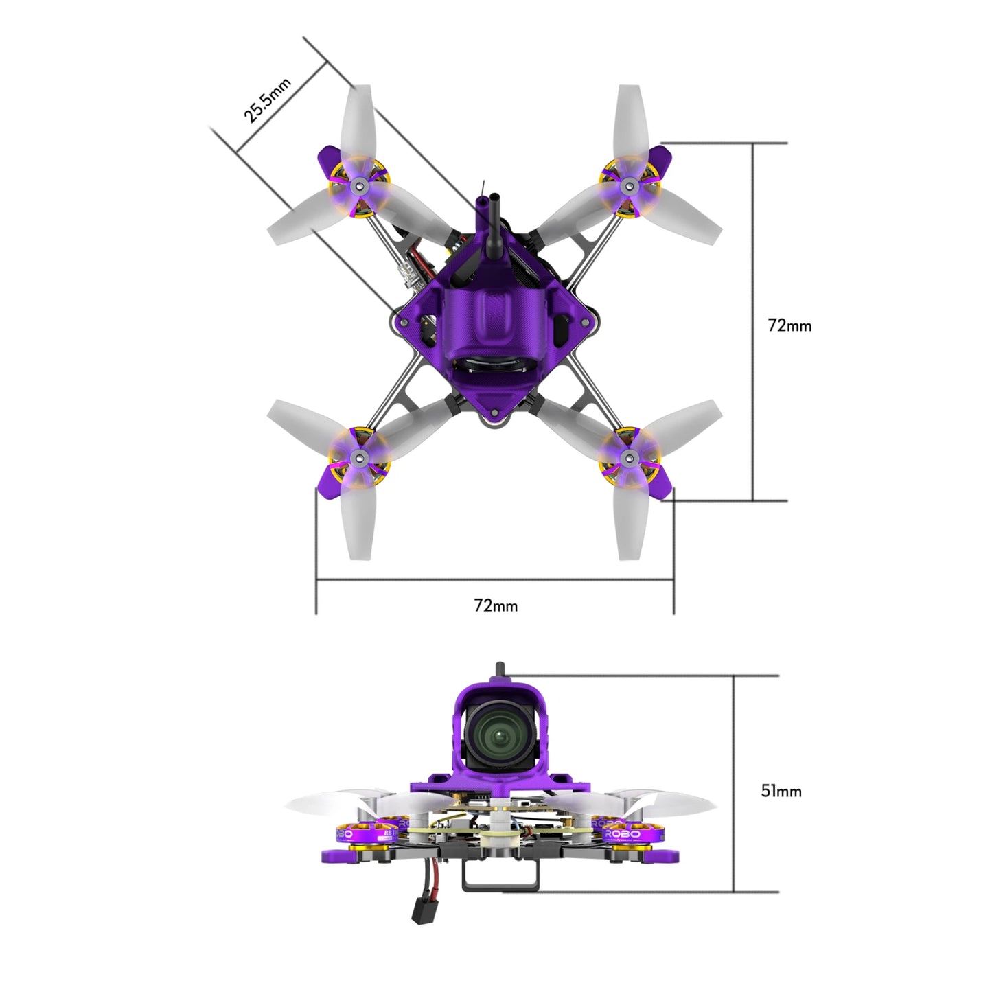 FLYWOO Firefly16 1S Nano Baby V3 O4 ELRS 2.4