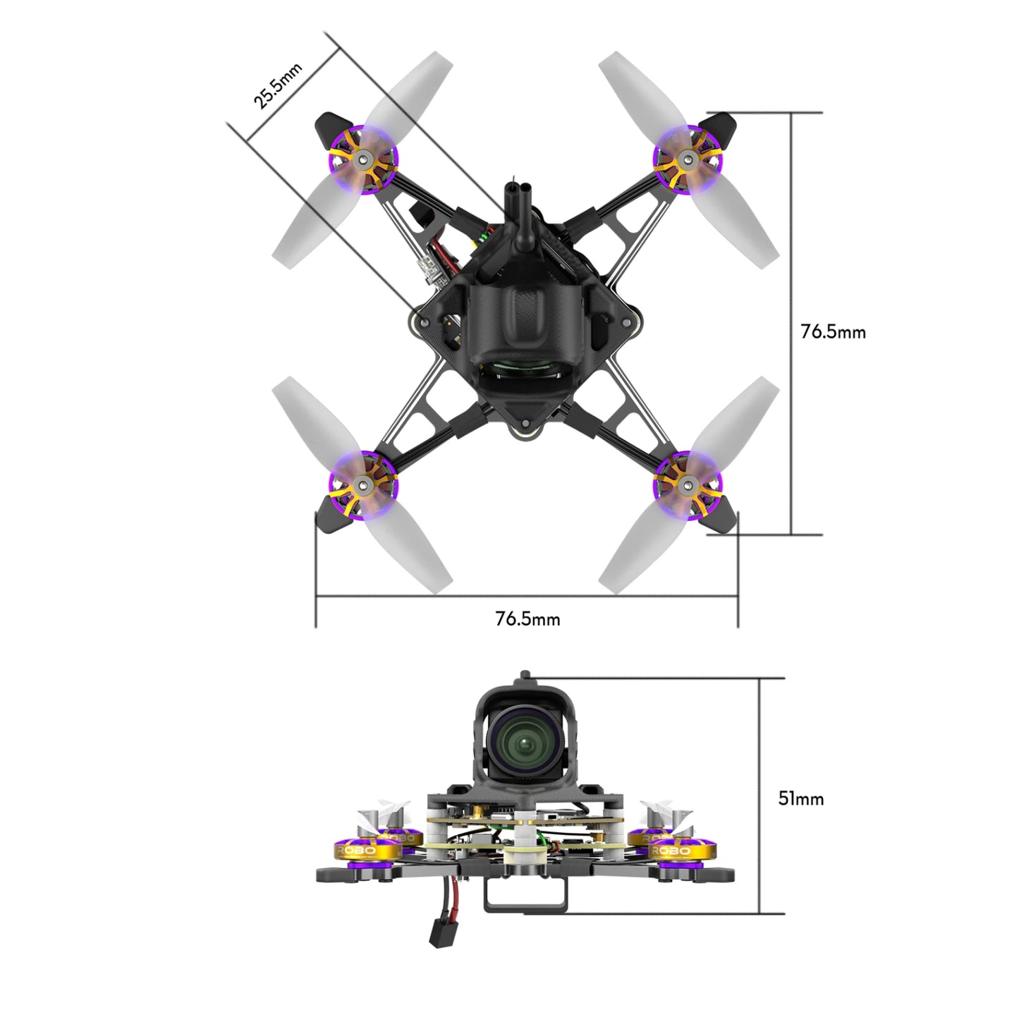 FLYWOO Firefly18 1S Nano Baby V3 O4 ELRS 2.4