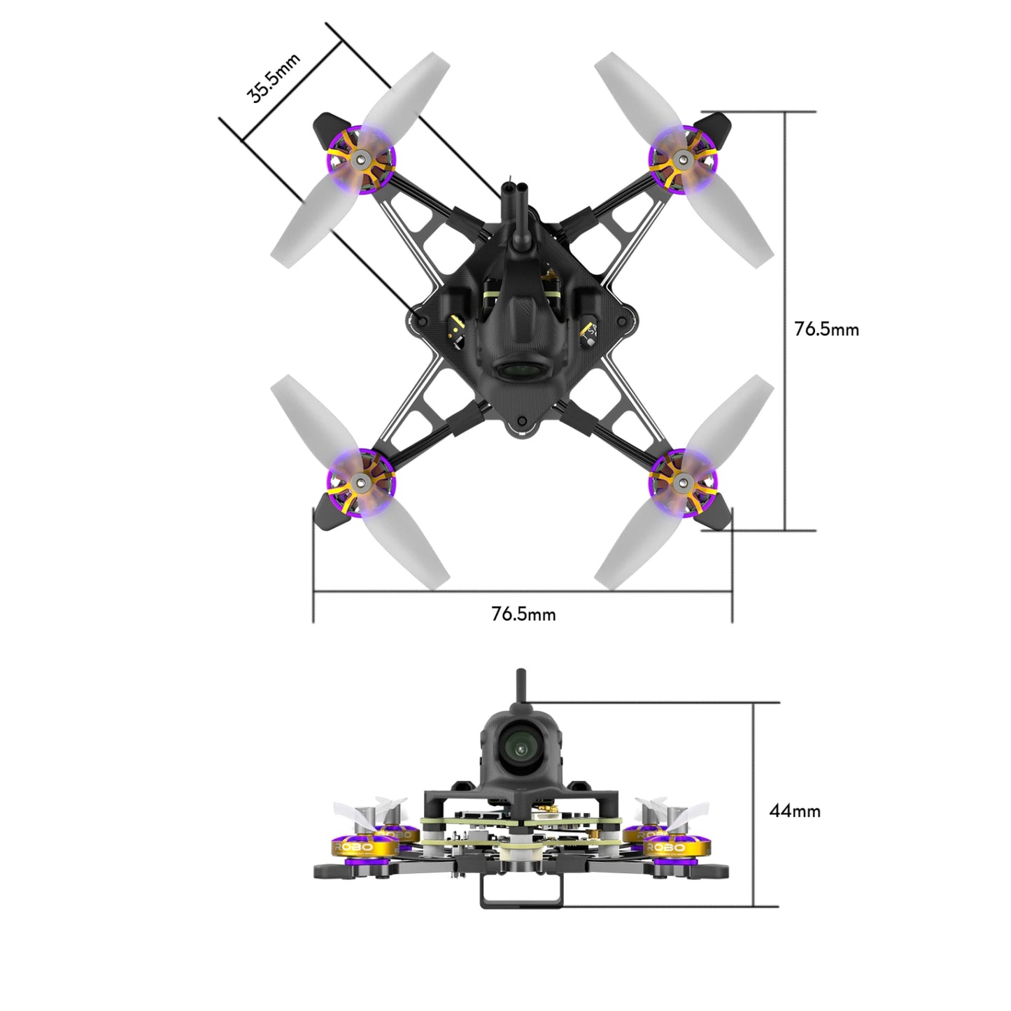 FLYWOO Firefly18 1S Nano Baby V3 HD Zero ELRS