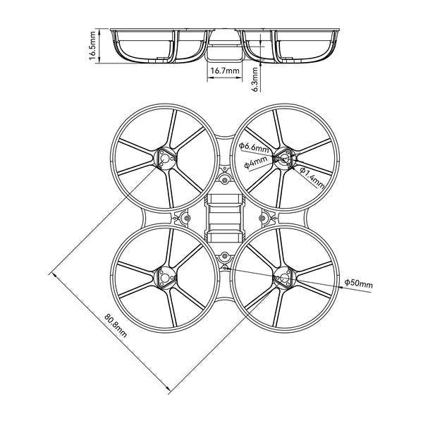 BETAFPV Meteor75 Pro Frame