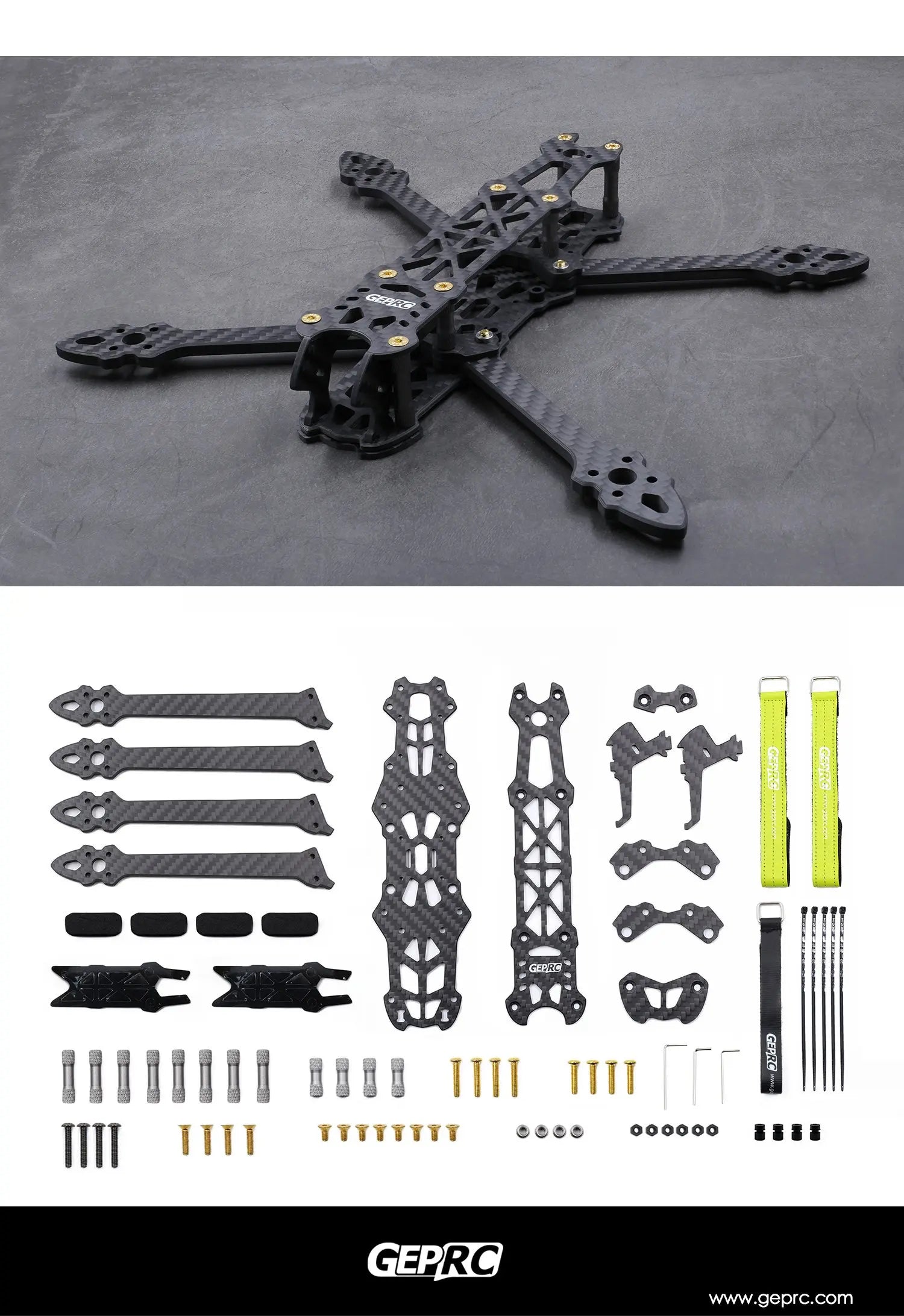 GEPRC Mark4 5-tolline FPV drooniraam freestyle lendudeks